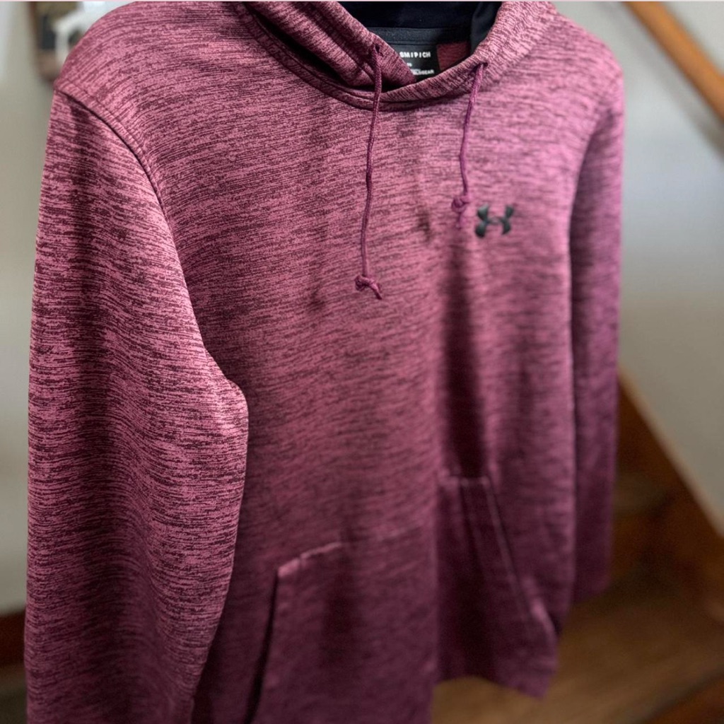 Under Armour Men's Heathered Burgundy Hoodie